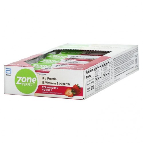 ZonePerfect, 뉴트리션 바, 스트로베리 요거트, 바 12개입, 1.76 oz (각 50 g)