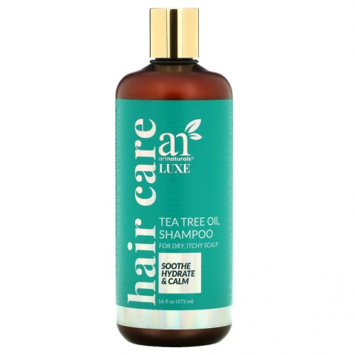 artnaturals, Luxe, Tea Tree Oil Shampoo, For Dry, Itchy Scalp, 16 fl oz (473 ml)