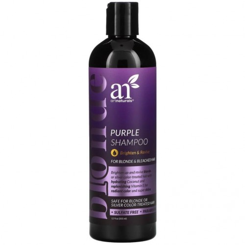 artnaturals, Purple Shampoo, For Blonde & Bleached Hair, 12 fl oz (355 ml)