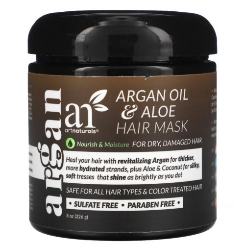 artnaturals, 아르간 오일 & 알로에 헤어 마스크, 226g(8oz)