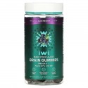 iWi, Brain Gummies, Omega-3 + Alpha-GPC And B6, Natural Elderberry, 90 Gummies