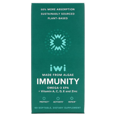 iWi, Immunity, Omega-3 EPA + Vitamin A, C, D, E And Zinc, 60 Softgels