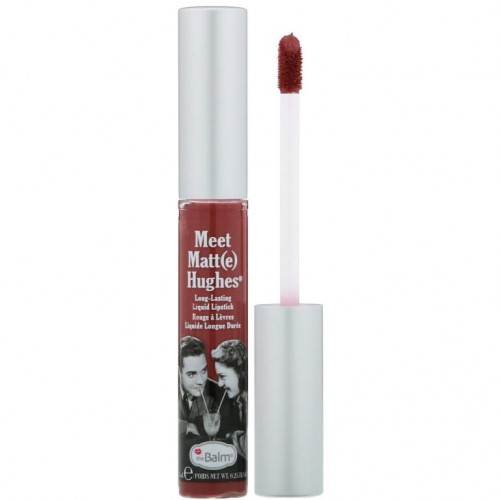 theBalm Cosmetics, 밋 맷 휴즈, 롱-래스팅 리퀴드 립스틱, 챠밍, 0.25fl oz(7.4ml)