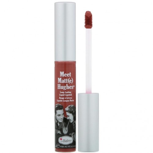 theBalm Cosmetics, 밋 맷 휴즈, 롱-래스팅 리퀴드 립스틱, 커미티드, 0.25fl oz(7.4ml)
